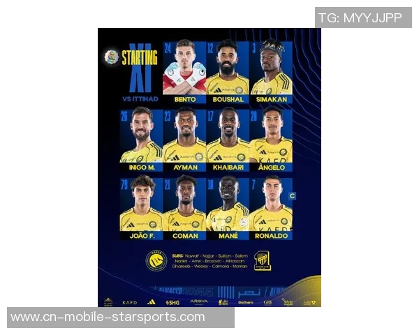 利雅得胜利对阵阿科多首发阵容揭晓C罗领衔豪华阵容菲利克斯科曼伊尼戈齐上阵 利雅得胜利对阵阿科多首发阵容揭晓C罗领衔豪华阵容菲利克斯科曼伊尼戈齐上阵